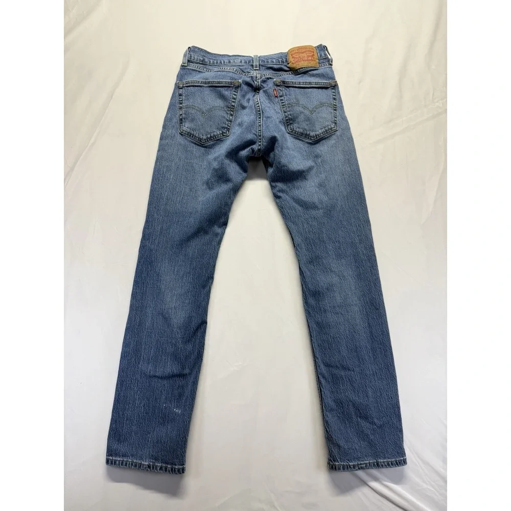 Levi's‎ 505 Jeans 30x32 medium wash Blue Zip Fly Denim Fading Casual